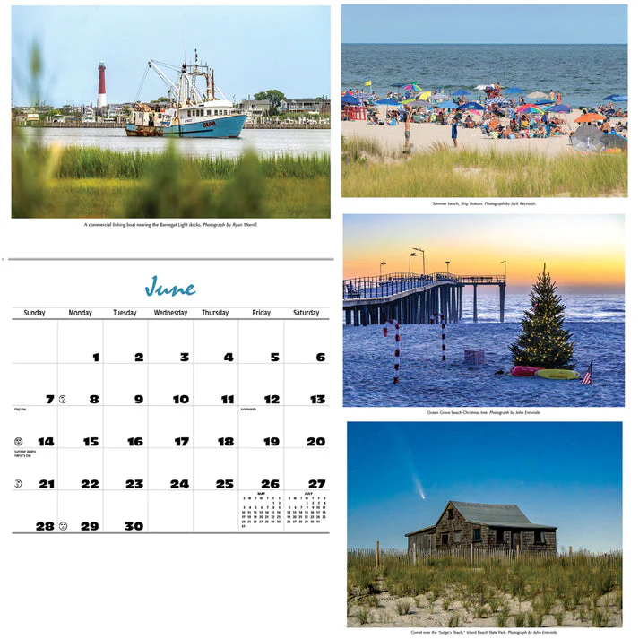 2026 Jersey Shore Calendar with Tide Tables - Image 2