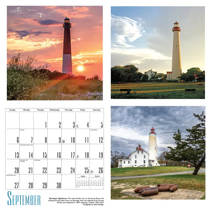 2026 New Jersey Lighthouse Calendar with Tide Tables - Image 2