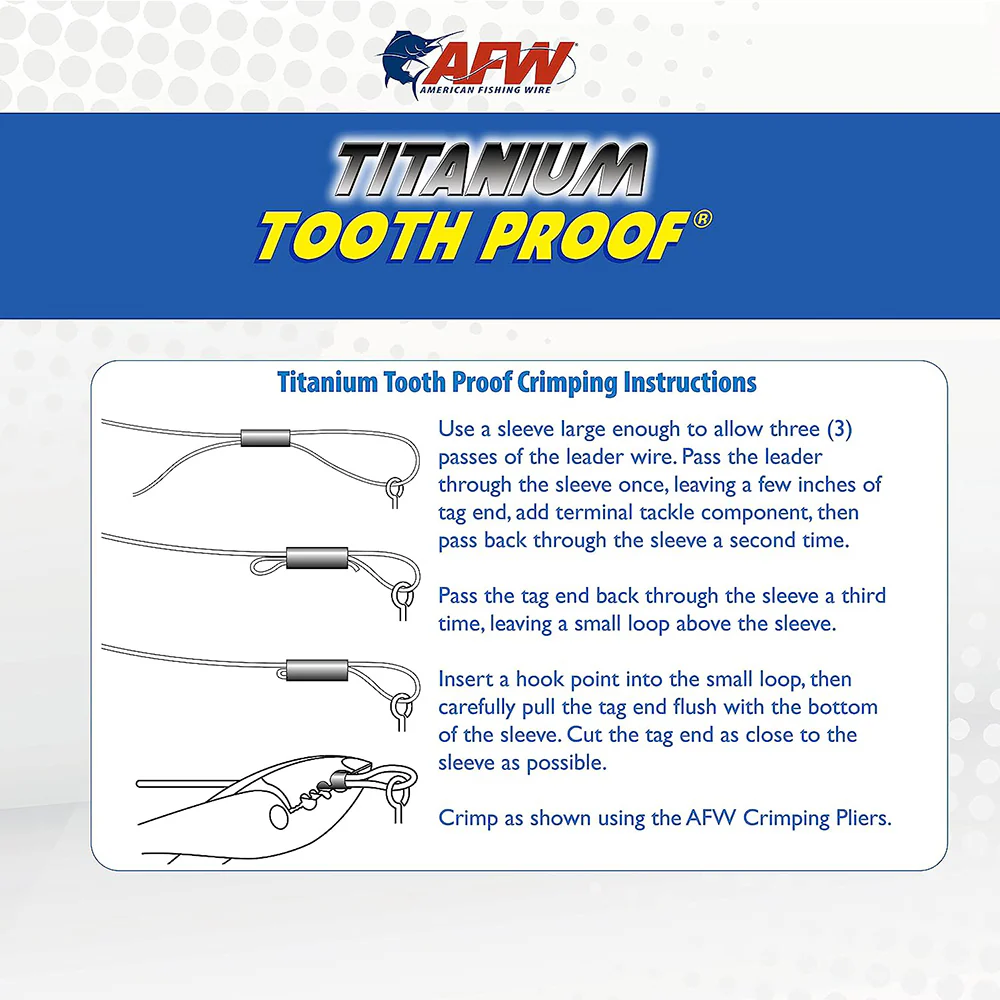 AFW Titanium Tooth Proof Single Strand Leader Wire - Image 3