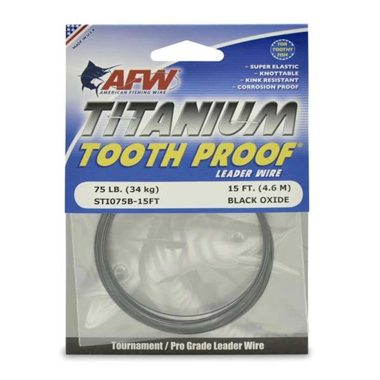 AFW Titanium Tooth Proof Single Strand Leader Wire - Image 5