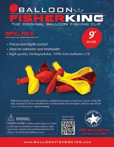 Balloon Fisher King Latex Balloon Refill Pack - Image 2