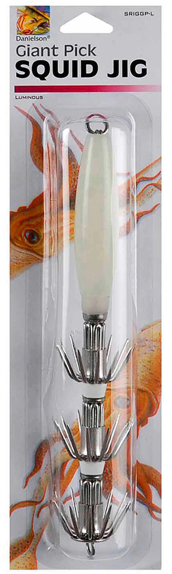 Danielson SRIGGP-L Squid Jig 6-1/2" Luminous - Image 2