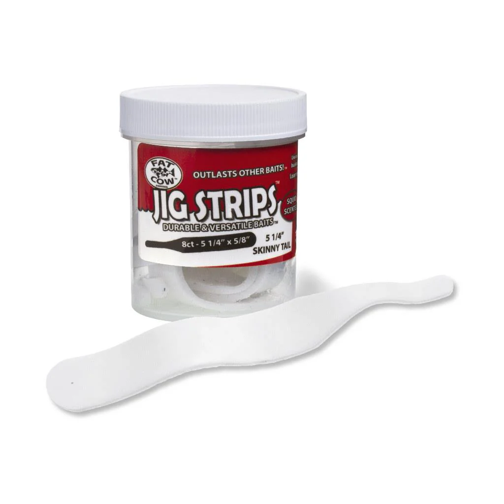 Fat Cow Jig Strips Skinny Tail -  5 1/4" x 5/8" - Image 4