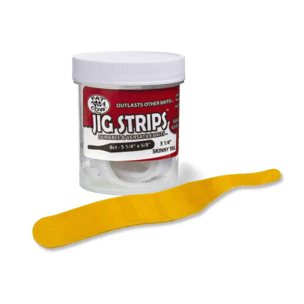 Fat Cow Jig Strips Skinny Tail -  5 1/4" x 5/8" - Image 5