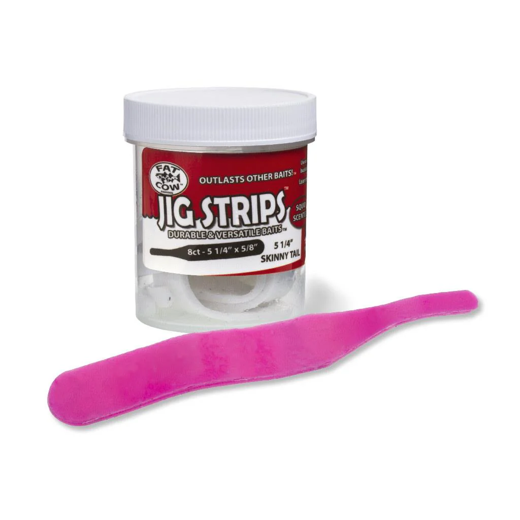 Fat Cow Jig Strips Skinny Tail -  5 1/4" x 5/8" - Image 6