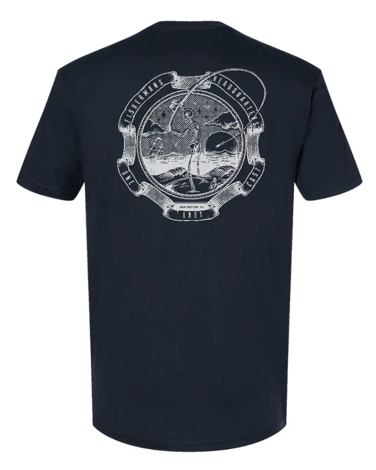 Fish Heads One Last Cast Cast Classic Crew T-Shirt - Image 3