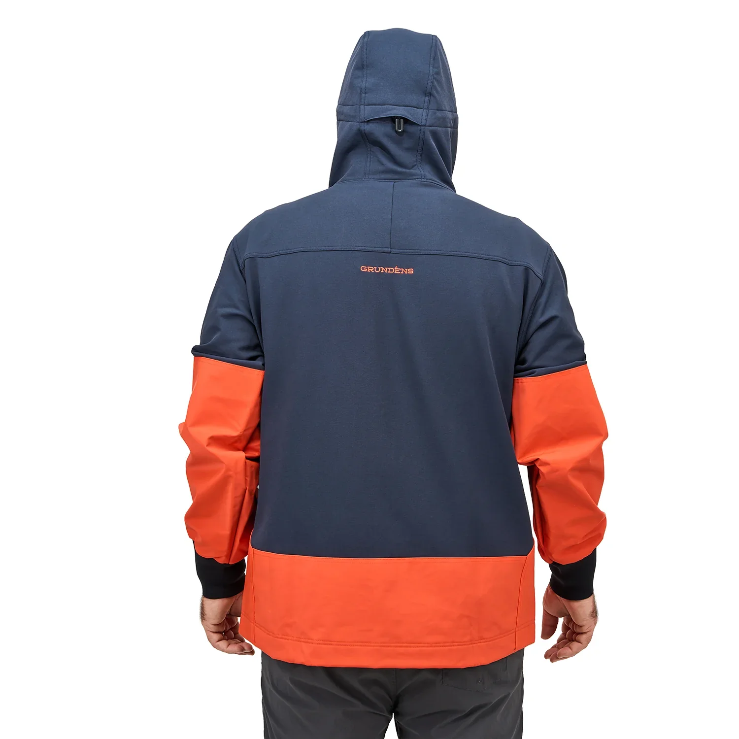 Grundens FishPicking Full Zip Jacket - Navy/Orange - Image 2
