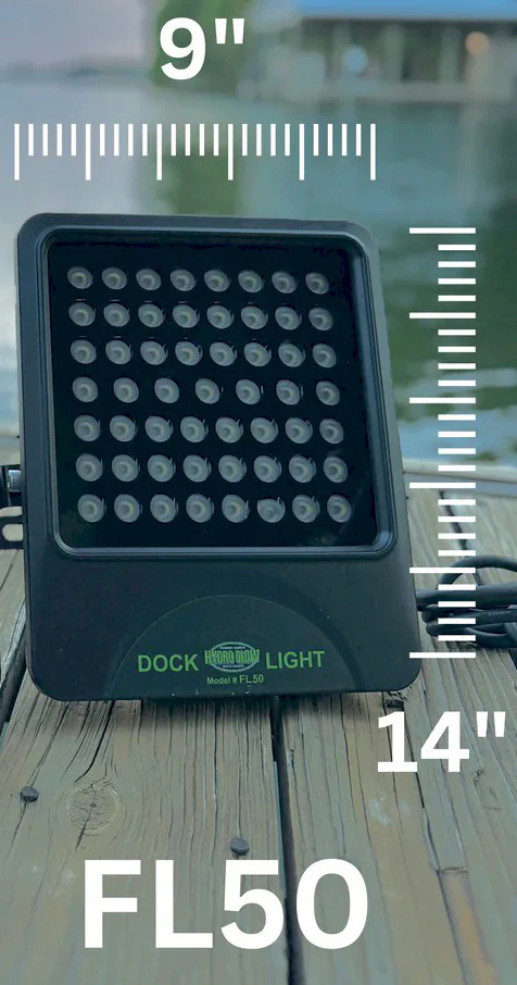 Hydro Glow Dock Mounted Green Flood Light - Image 2