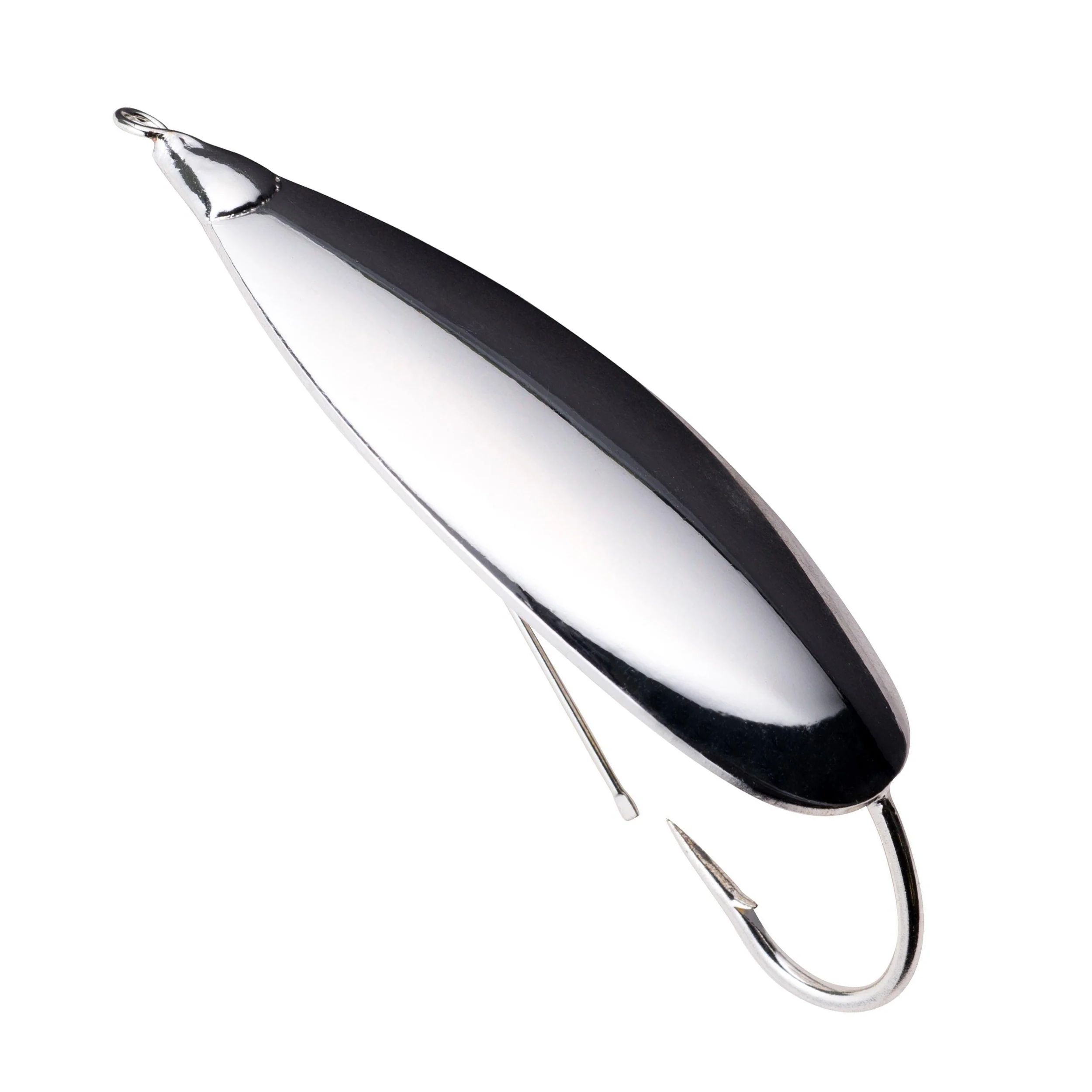 Johnson Silver Minnow Weedless Spoon - Image 2