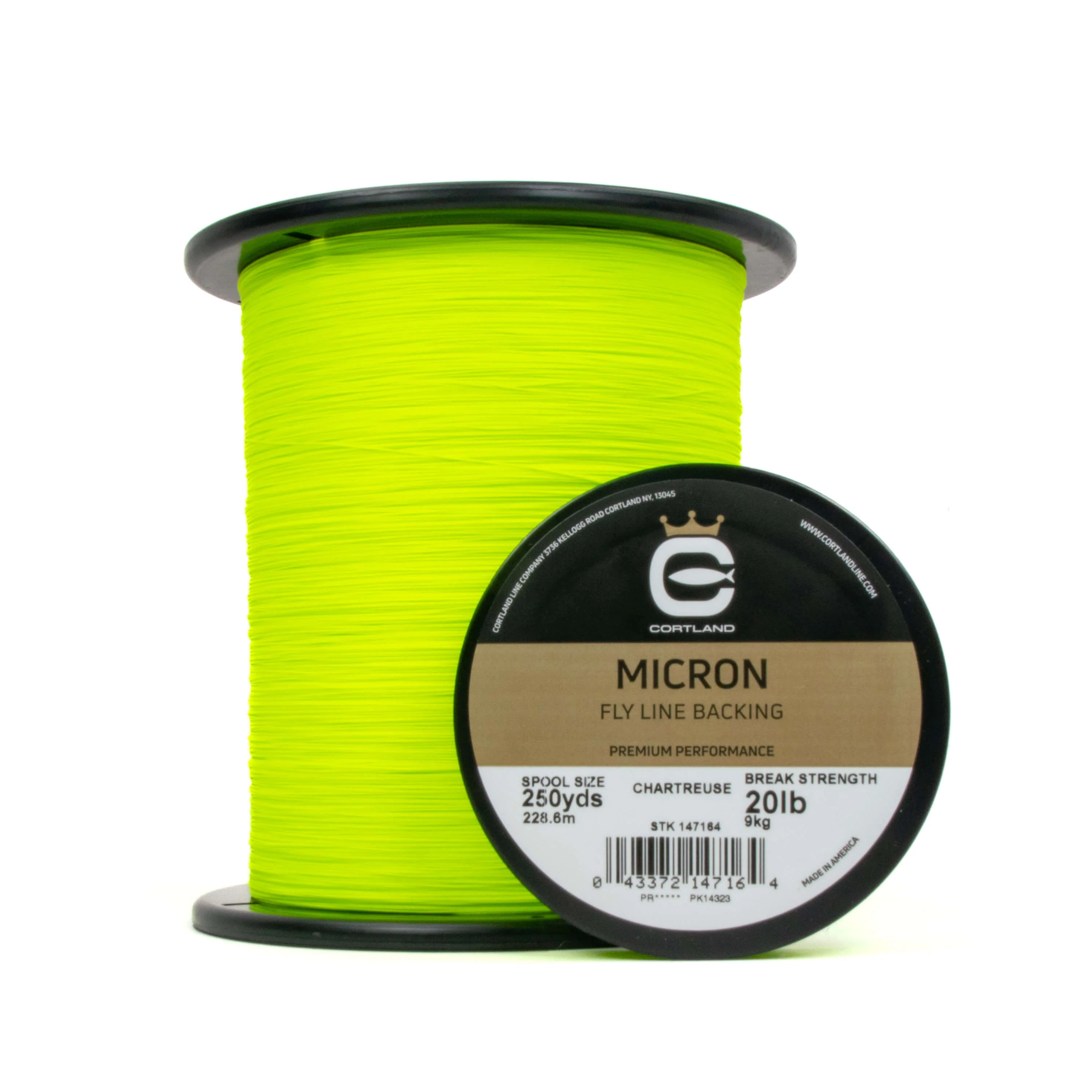 Cortland Micron Fly Line Backing - Chartreuse - Image 2