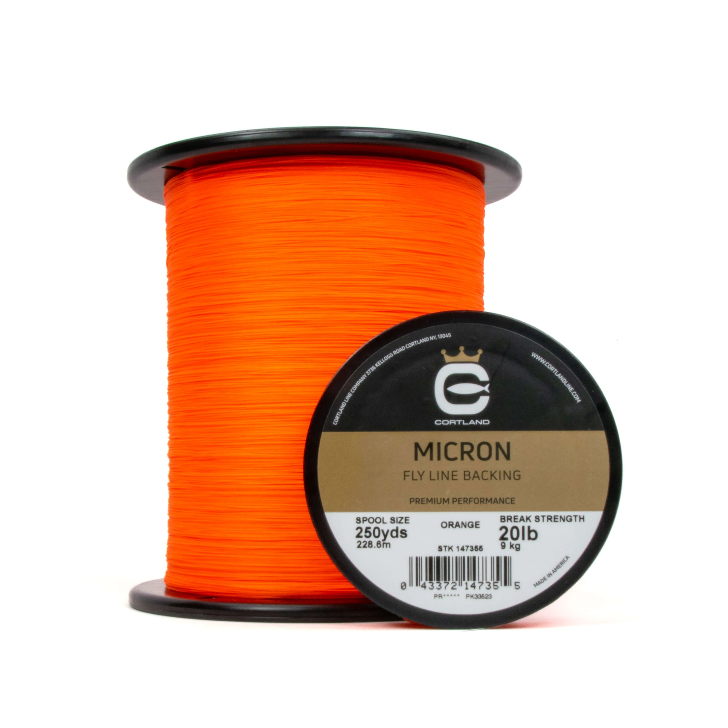 Micron Fly Line Backing - Orange - Image 2
