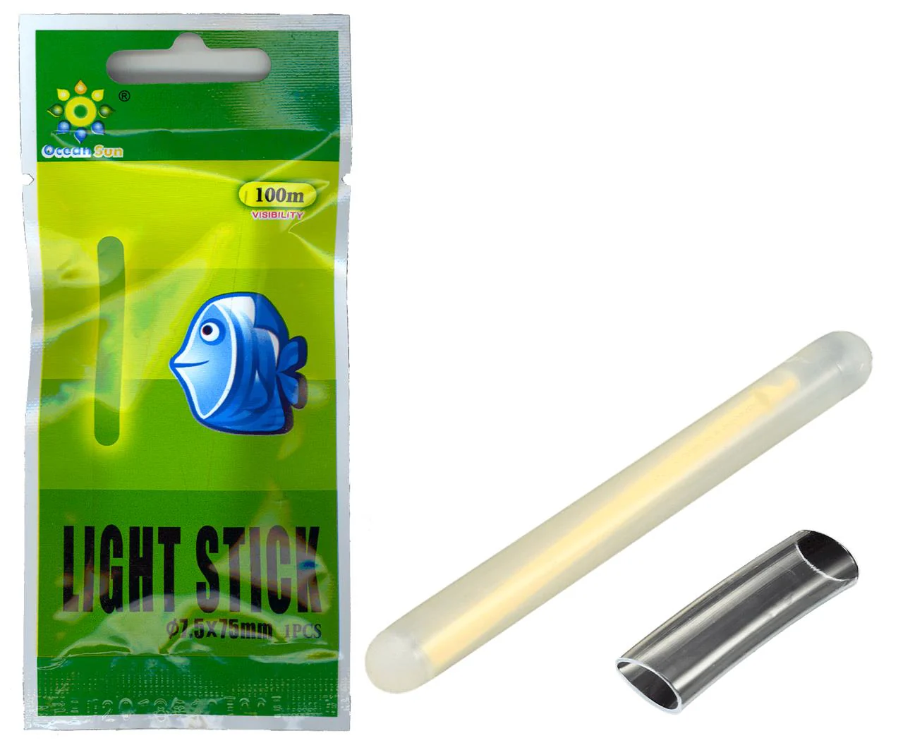 Ocean Sun Rod Tip Light Glow Stick - Green - Image 3