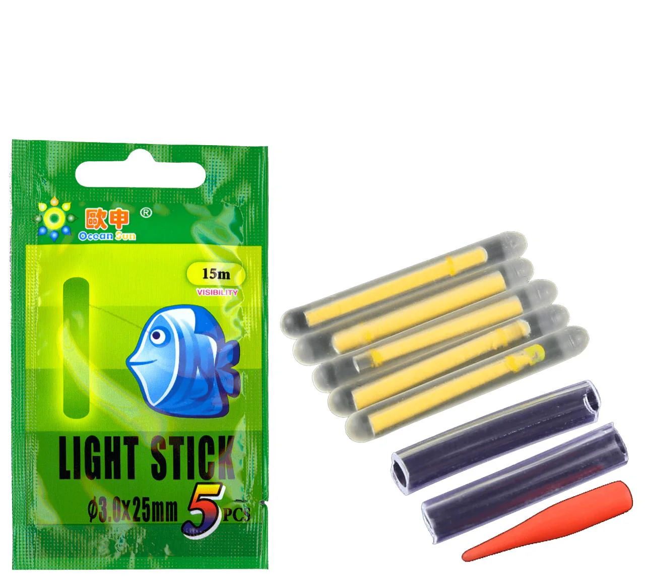 Ocean Sun Rod Tip Light Glow Stick - Green - Image 4
