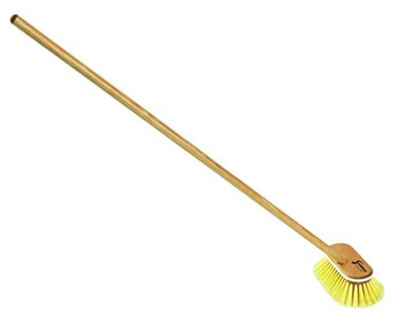 Shurhold 1960 Matine Mate Solt Deck Brush W/ 48" Wooden Handle - Image 2