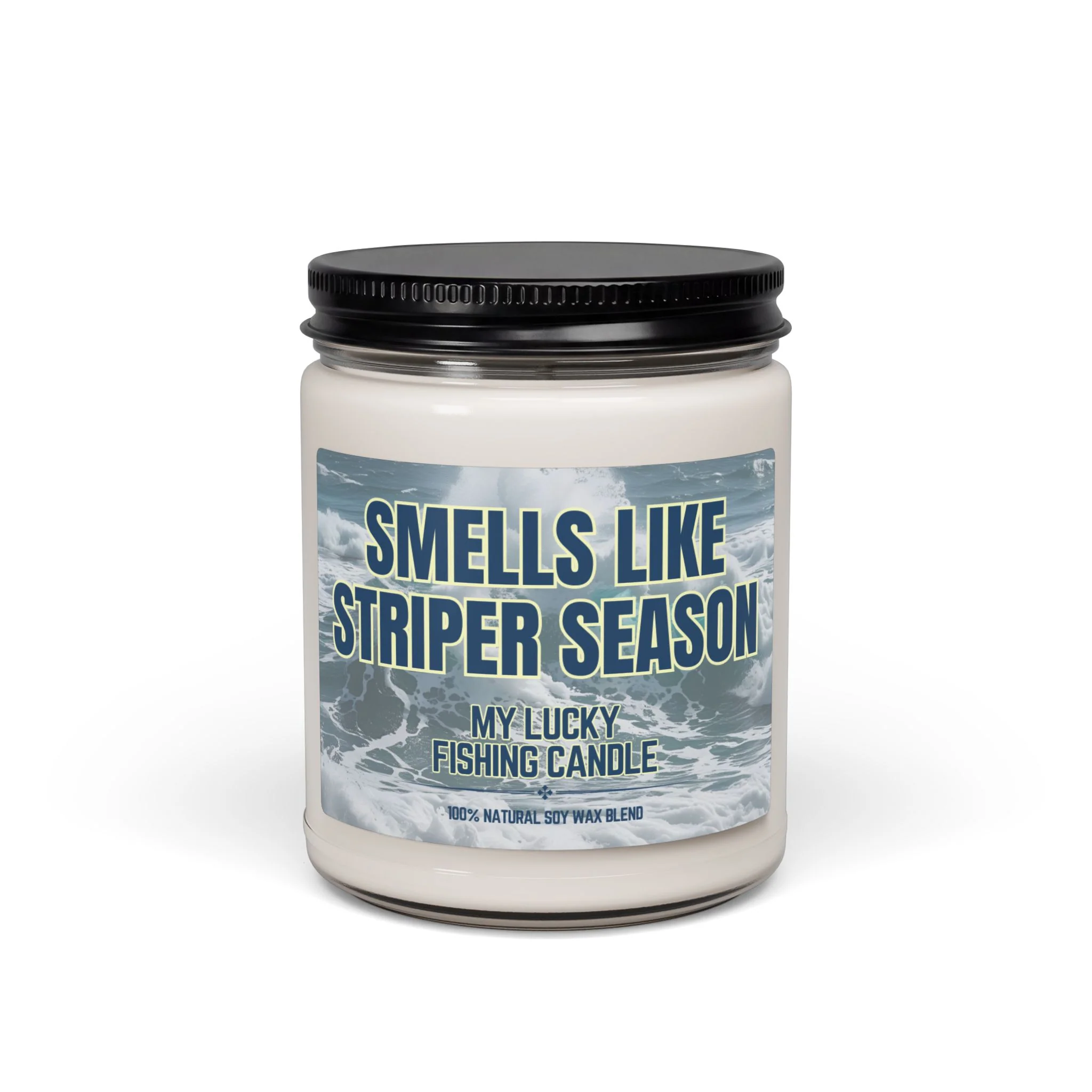 Smells Like Striper Season — Scented Soy Candle (9 oz) - Image 4