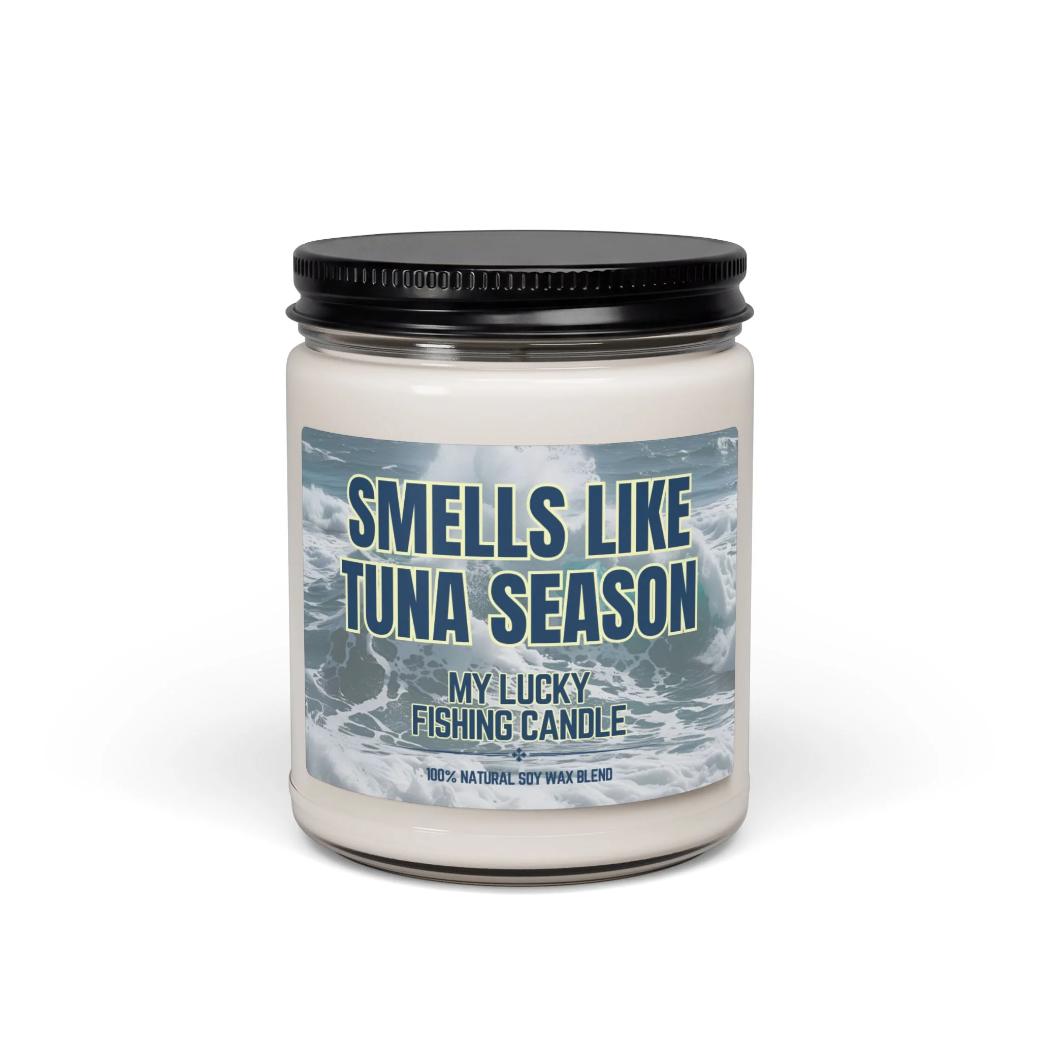 Smells Like Tuna Season — Scented Soy Candle (9 oz) - Image 3