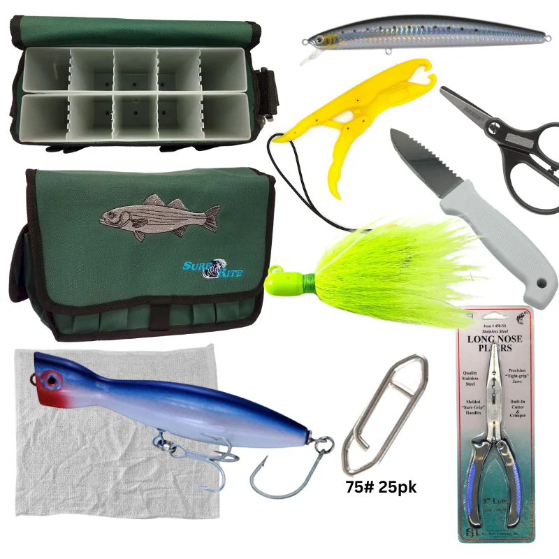 Saltwater Surfcasters Bundle with Bag & Essential Gear - Image 3
