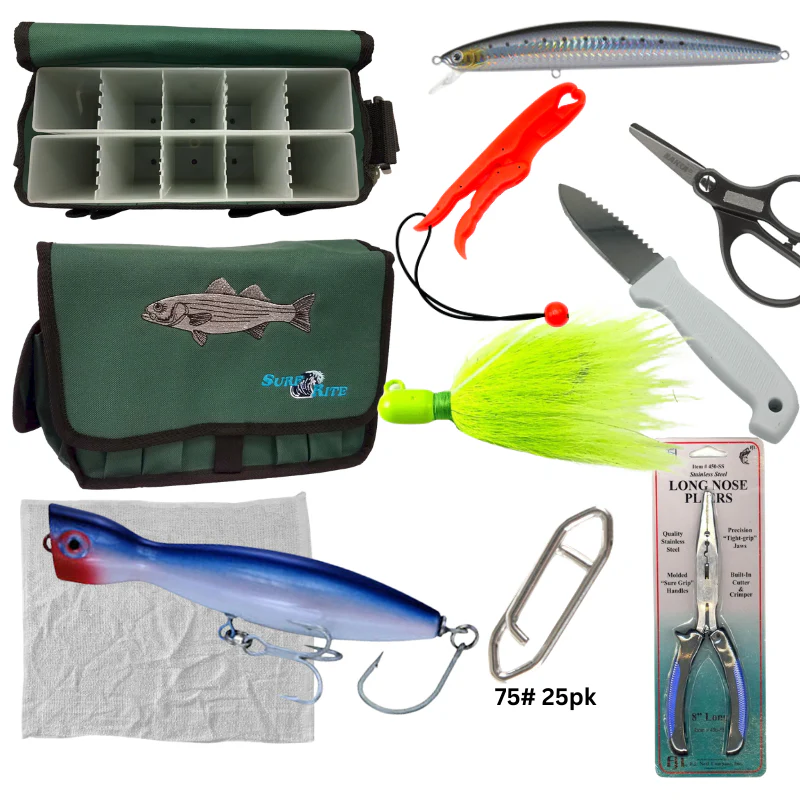 Saltwater Surfcasters Bundle with Bag & Essential Gear - Image 4