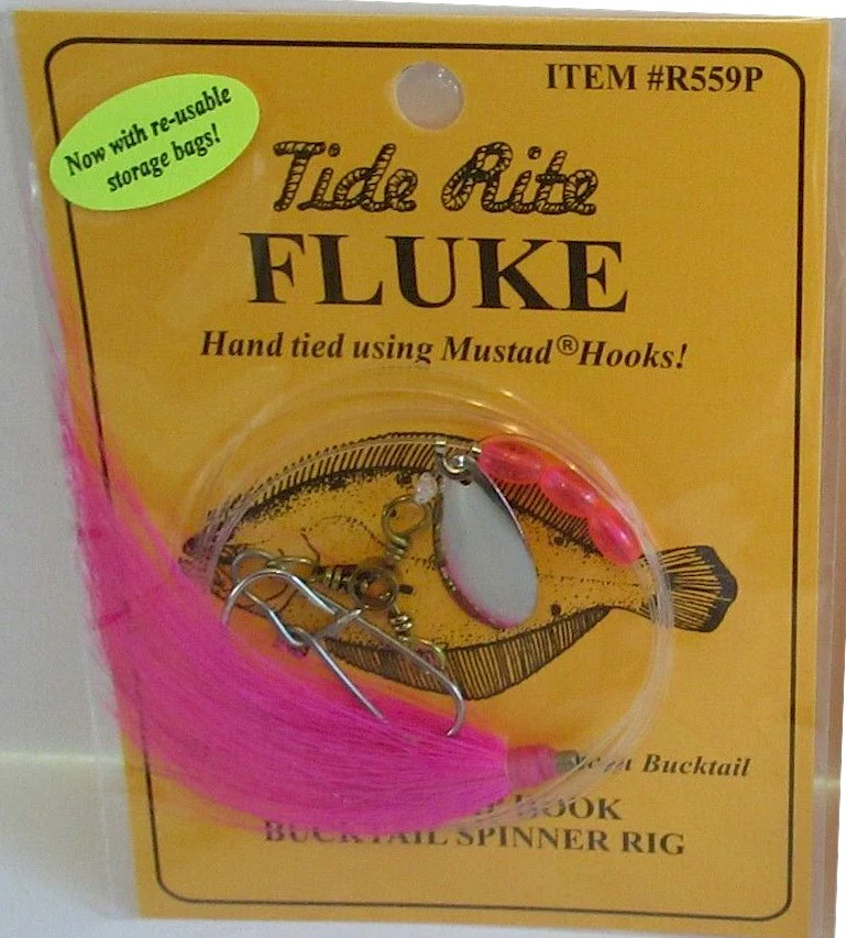 Tide Rite R559 Wide Gap Hook Bucktail Spinner Fluke Rig - Image 5