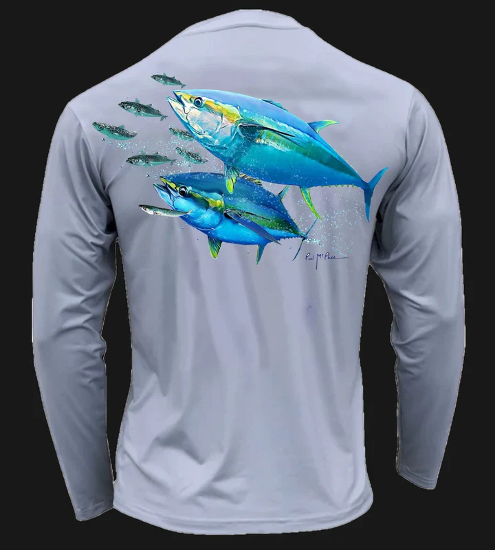 Tormenter SPF Basix Tuna Long Sleeve Performance Shirt - Image 2
