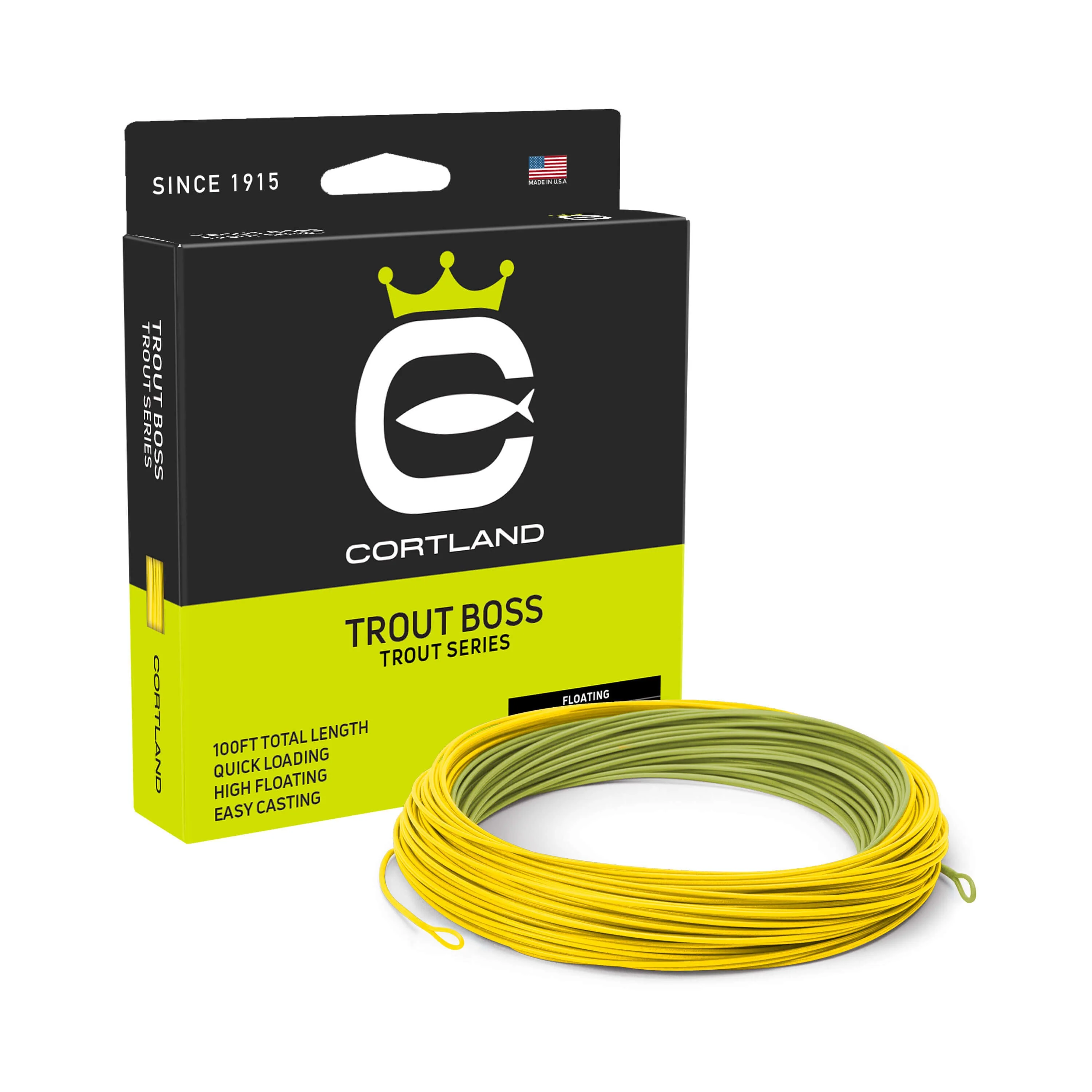 Cortland Trout Boss Green / Yellow