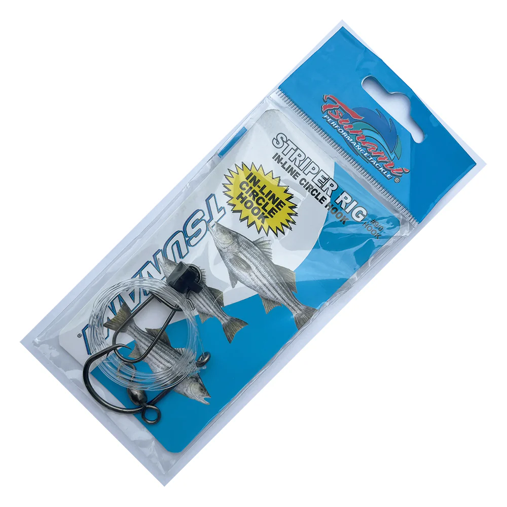 Tsunami TS-4793 Striped Bass In-Line Circle Hook Rig with Fish Finder