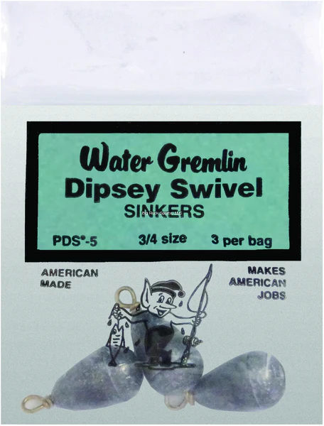 Water Gremlin PDS Dipsey Swivel Lead Sinker - Image 5