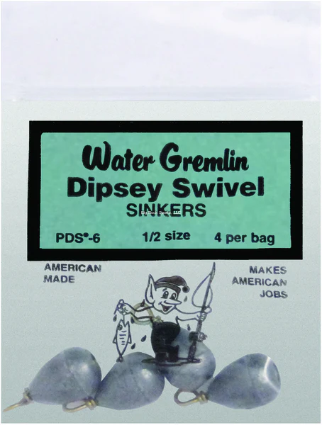 Water Gremlin PDS Dipsey Swivel Lead Sinker - Image 6