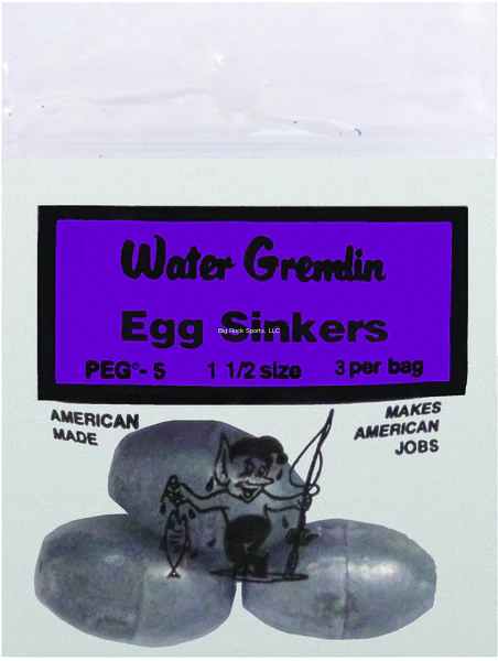 Water Gremlin PEG Lead Egg Sinker - Image 2